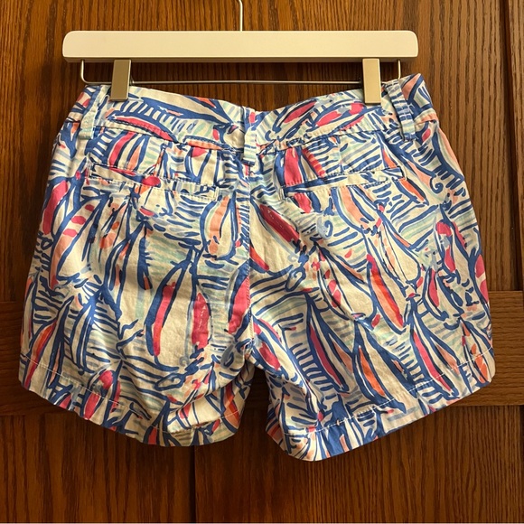 Lilly Pulitzer Callahan Sailboat Shorts 00 - Picture 4 of 10